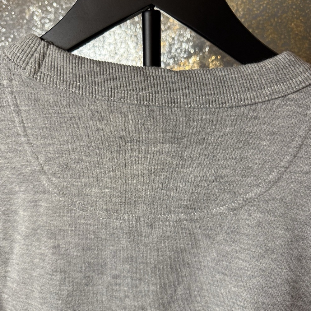 Champion Men's Small Sweatshirt Heather Gray Camo Logo Pullover Casual Active - Picture 4 of 11